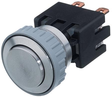 MSM LA 19mm Metal Push Button Switch, No Illumination, 10A 250V AC, 50,000 Operations - Ideal for Industrial Control Panels, Machinery, and Electrical Equipment