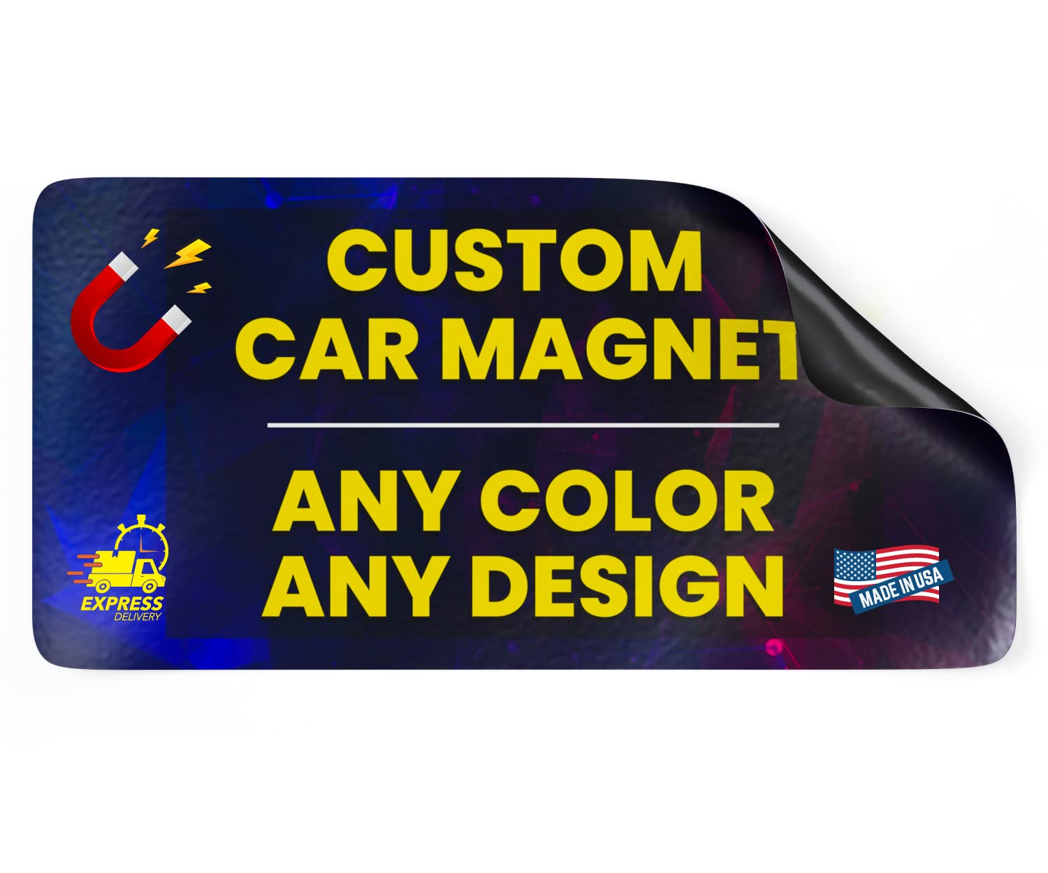 Custom Full Color Car Magnets - Personalized Vehicle Signs for Business Cars, Trucks & Vehicles - 72