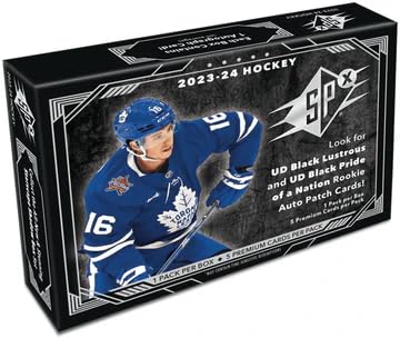 2023-24 UPPER DECK SPX Sealed Hobby Box - Collectible Trading Cards for Sports Fans & Investors - Perfect for Gifts, Collections, and Investment Opportunities