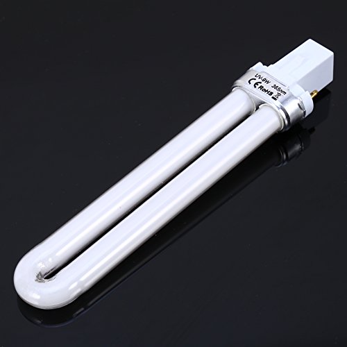 Professional 9W U-Shaped Nail Dryer Lamp - Durable UV/LED Gel Curing Light for Home & Salon Use, Replacement Tube for Nail Art Equipment | Perfect for Manicures, Pedicures & DIY Nail Designs