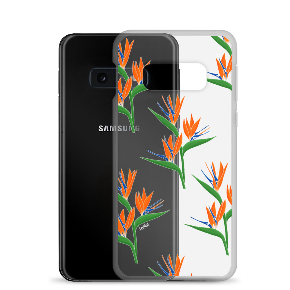 Bird of Paradise Clear Phone Case for Samsung Galaxy - Slim Protective Cover for Everyday Use & Travel