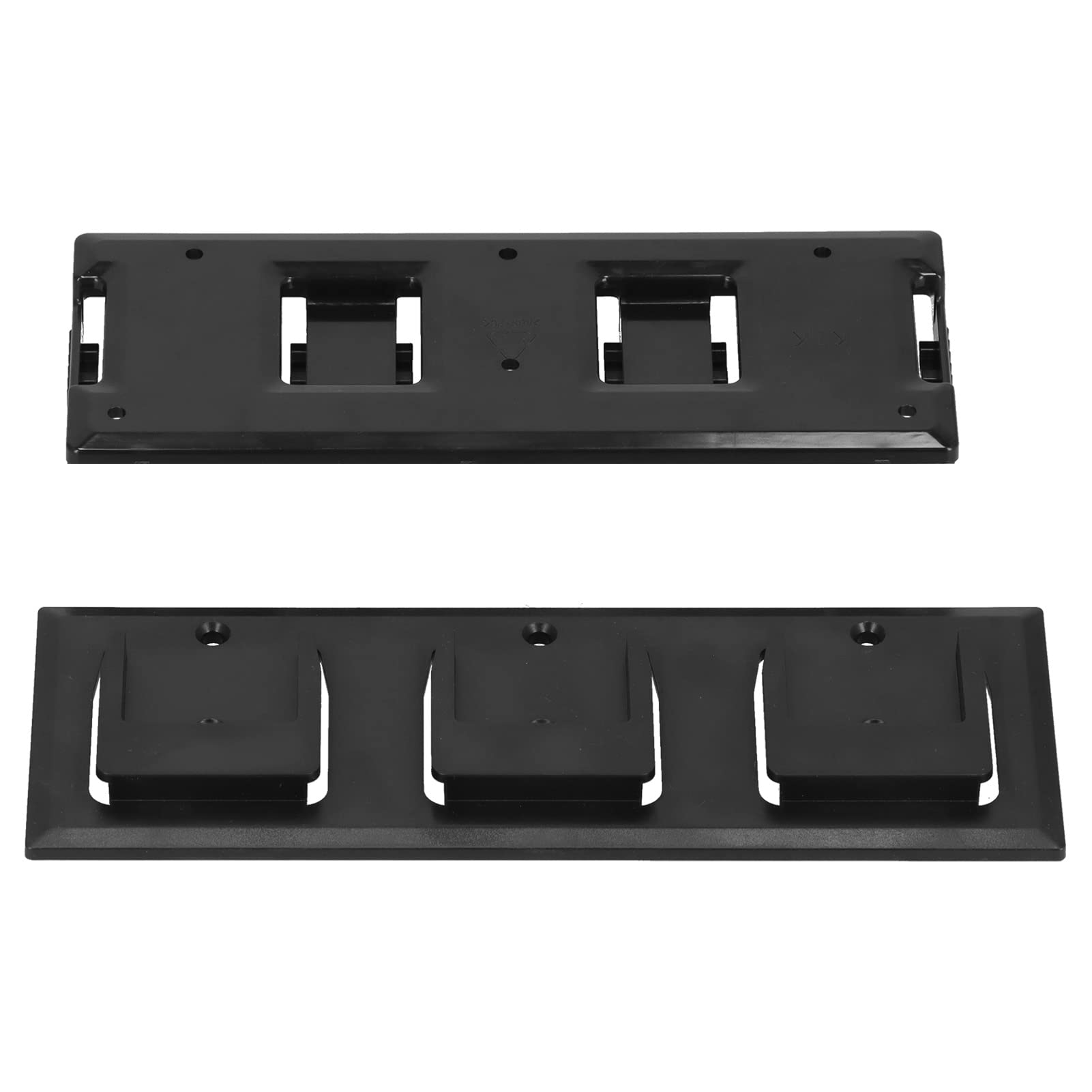 Wall Mount Drill Holder & Battery Organizer Set - 3 Hole Power Tool Storage for Electric Machinery - Perfect for Garage, Workshop & DIY Projects