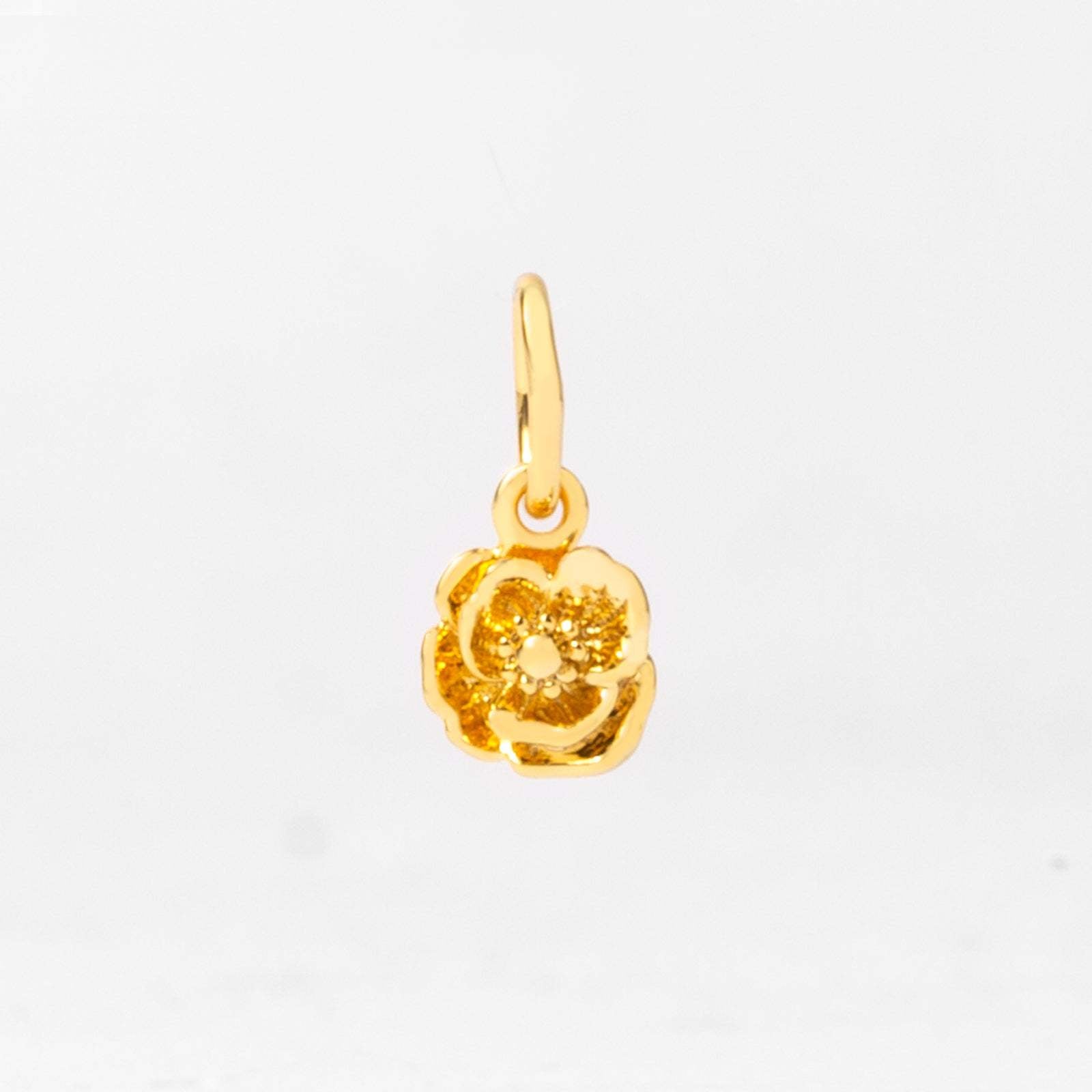 18k Gold Birth Flower Charm & Pendant Necklace - Personalized Floral Jewelry Gift for Women - Perfect for Birthdays, Anniversaries & Special Occasions