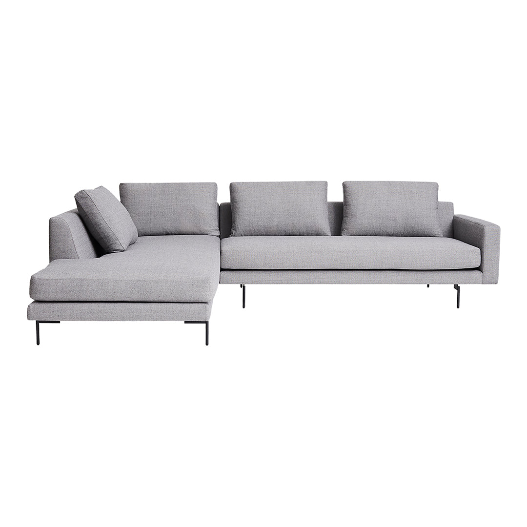 Edge V2 Modular Sofa Set - 8-Piece Customizable Sectional Couch for Living Room, Lounge & Office - Modern L-Shaped Sofa with Reversible Chaise & Ottoman
