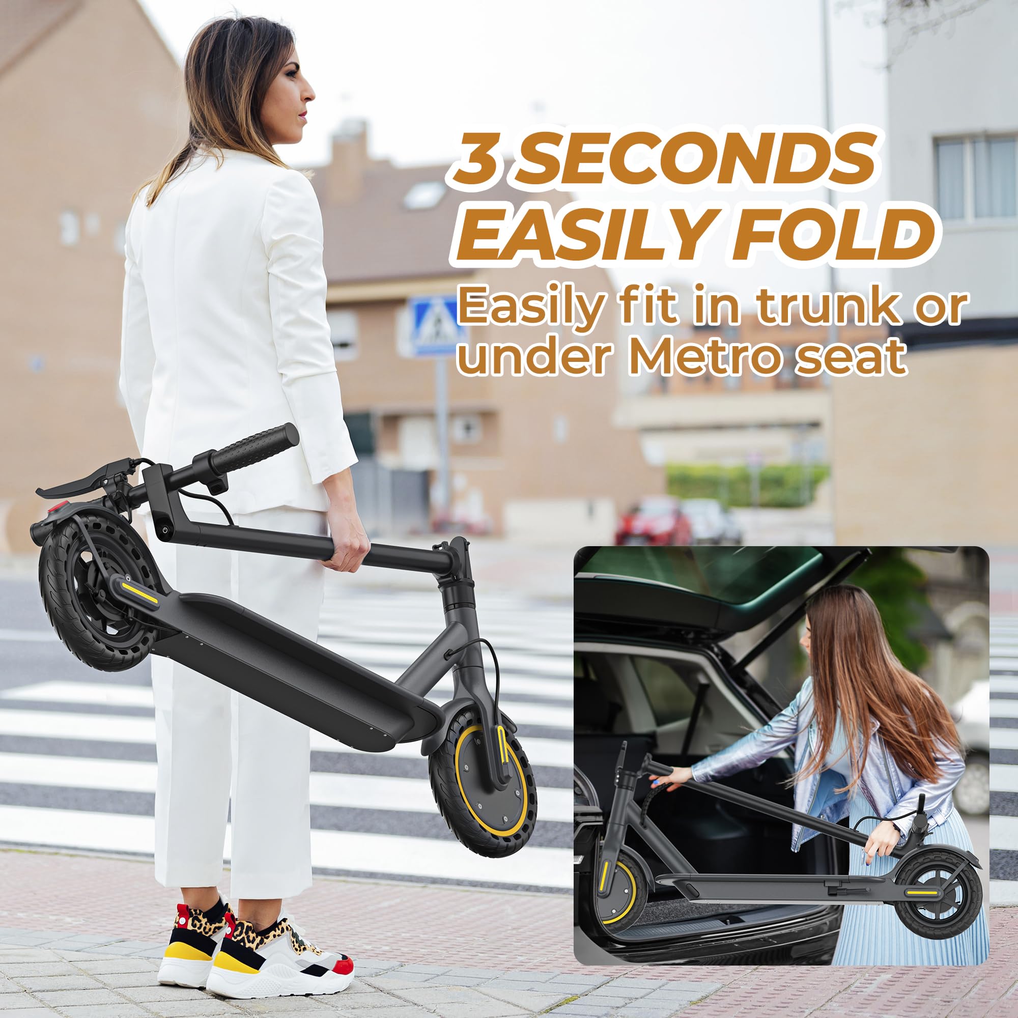 H7 Electric Scooter for Adults - 350W Motor, 19 MPH, 20 Miles Range, 8.5
