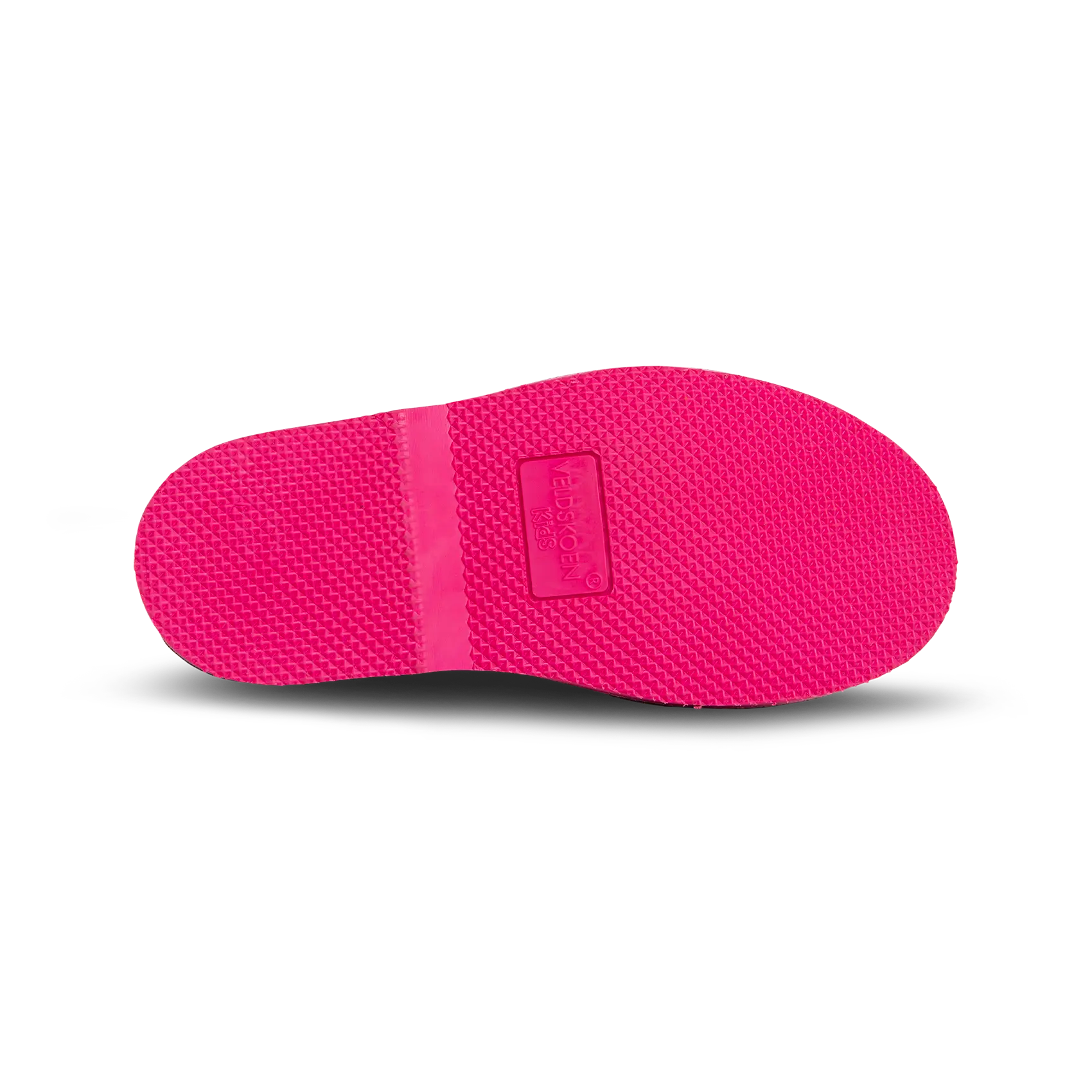 Veldskoen Kids Freya the Flamingo Shoes - Comfortable & Stylish Hot Pink Sole Sneakers for Girls | Perfect for School, Play & Outdoor Adventures