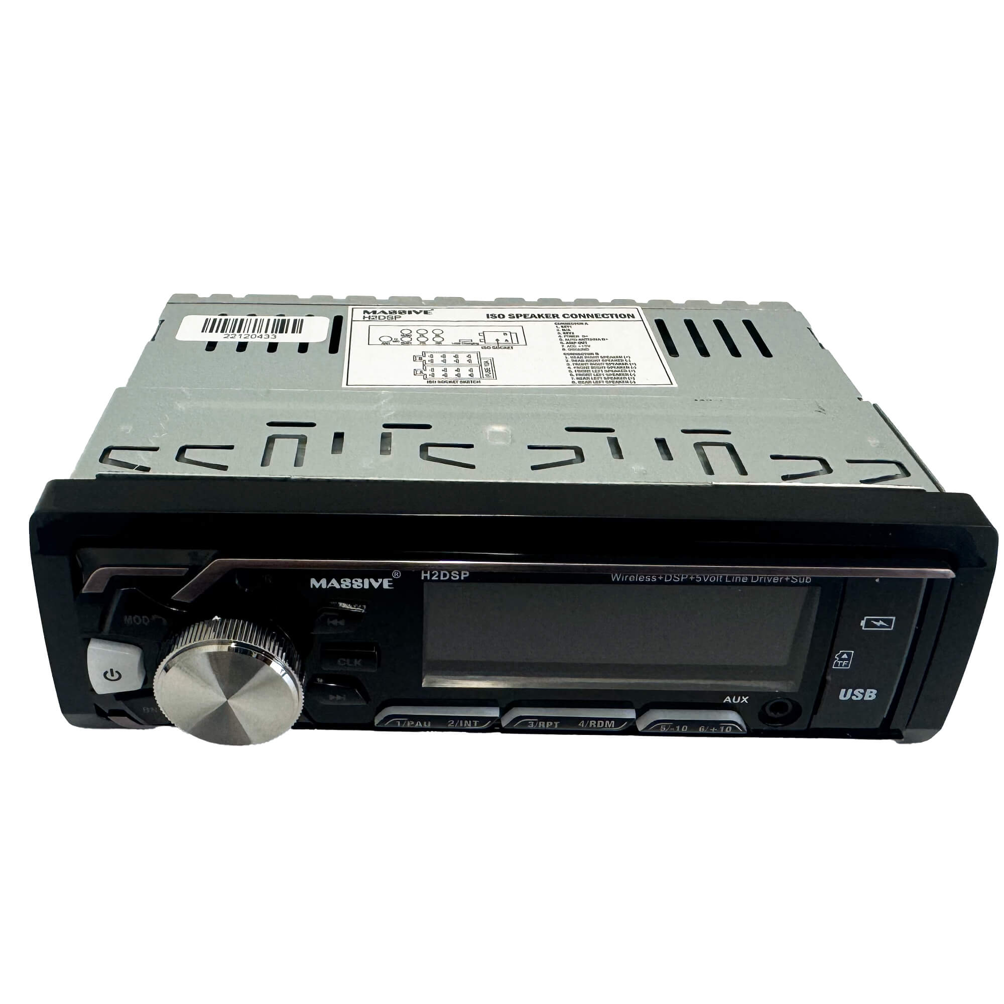 H2DSP Full Wireless Multimedia Receiver with DSP & Subwoofer Output - Premium Car Audio System for Enhanced Bass & Crystal Clear Sound | Perfect for Road Trips & In-Car Entertainment