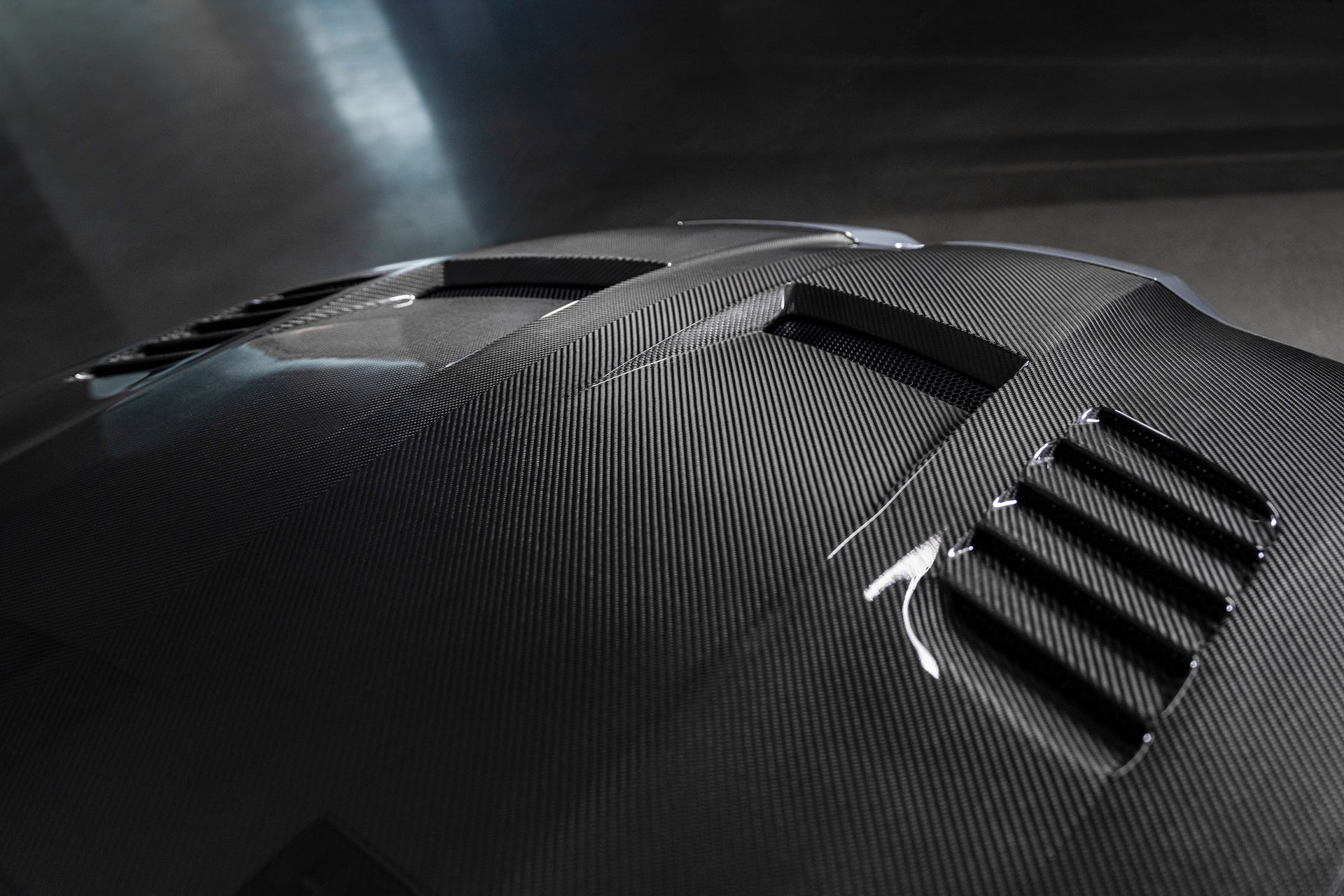 GTS V BMW G8X M3 M4 Carbon Fiber Hood - Lightweight Aero Performance V-Style™ Hood for Track & Street Racing