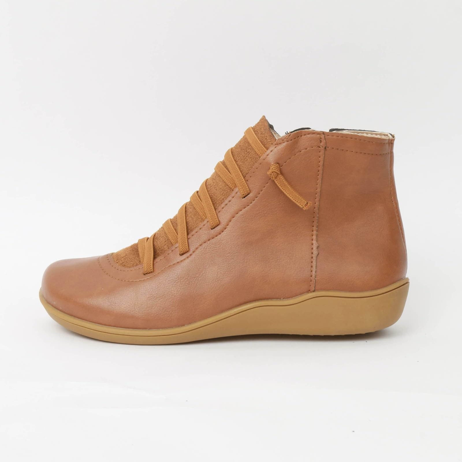 Fashionable Women's Cowboy Boots - Classic Lace-Up Ankle Western Boots with Low Chunky Heel | Perfect for Country Dancing, Rodeos & Casual Outfits