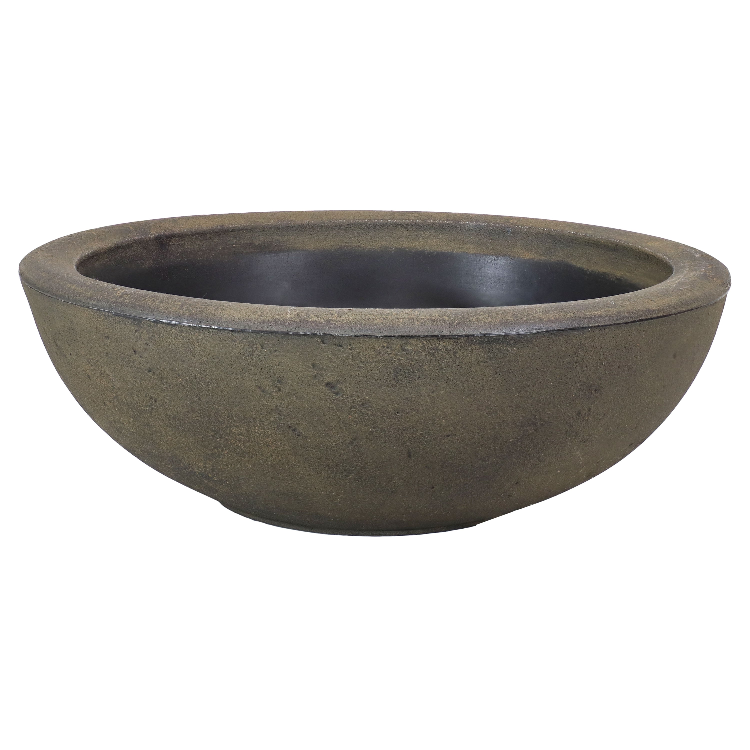 20.75 Inch Sunnydaze Percival Polyresin Outdoor Planter Bowl - Durable Garden Decor for Patio, Porch & Backyard Landscaping