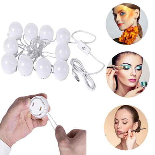 10 LED Dimmable Vanity Mirror Lights for Makeup & Bathroom