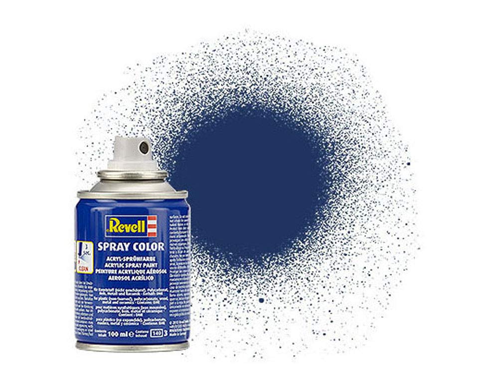 Revell Acrylic Spray Paint - RBR Blue for Model Kits, DIY Crafts & Home Decor | Fast-Drying, High-Coverage Paint for Hobbyists & Artists