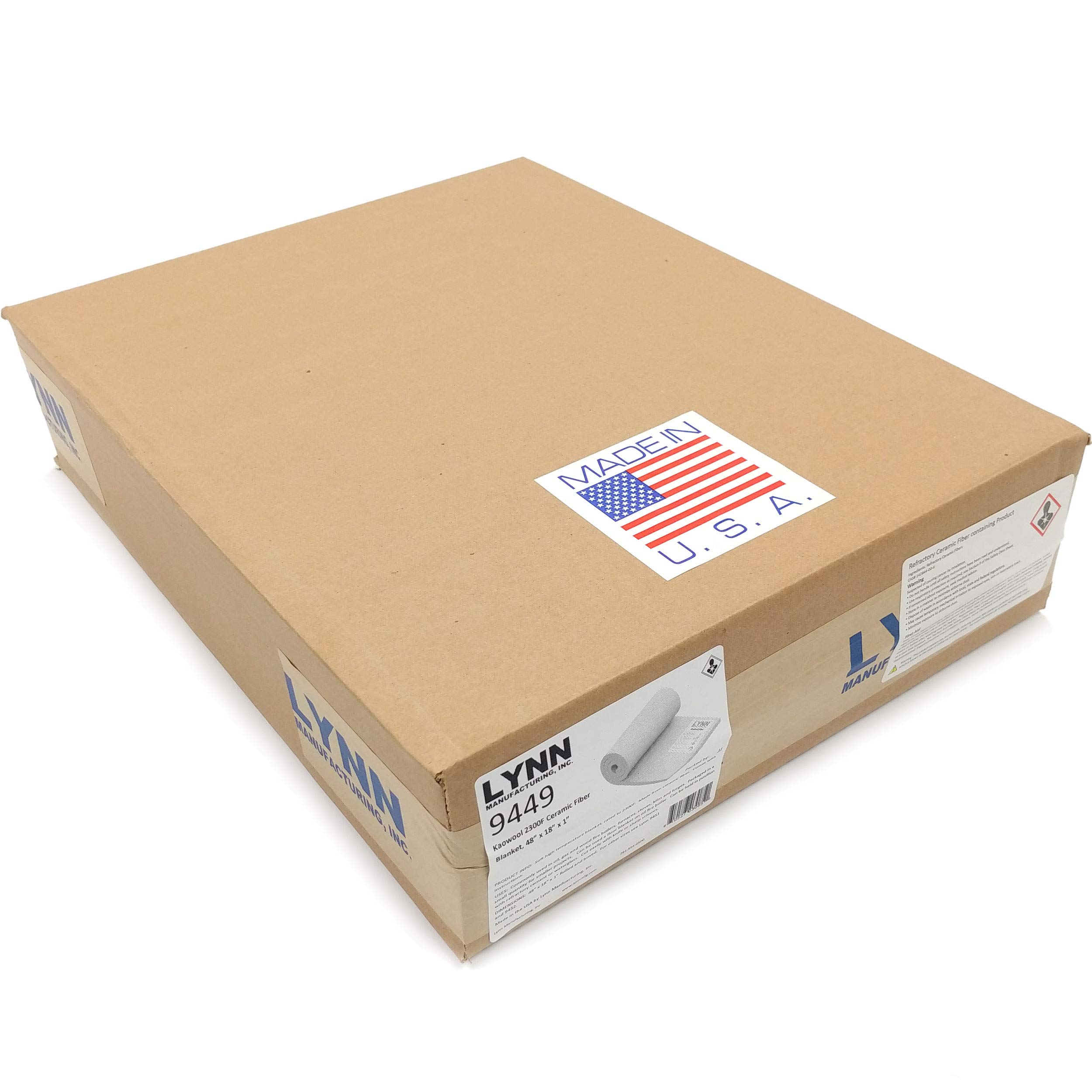 Lynn Manufacturing 2300F High-Temperature Ceramic Fiber Blanket - 48