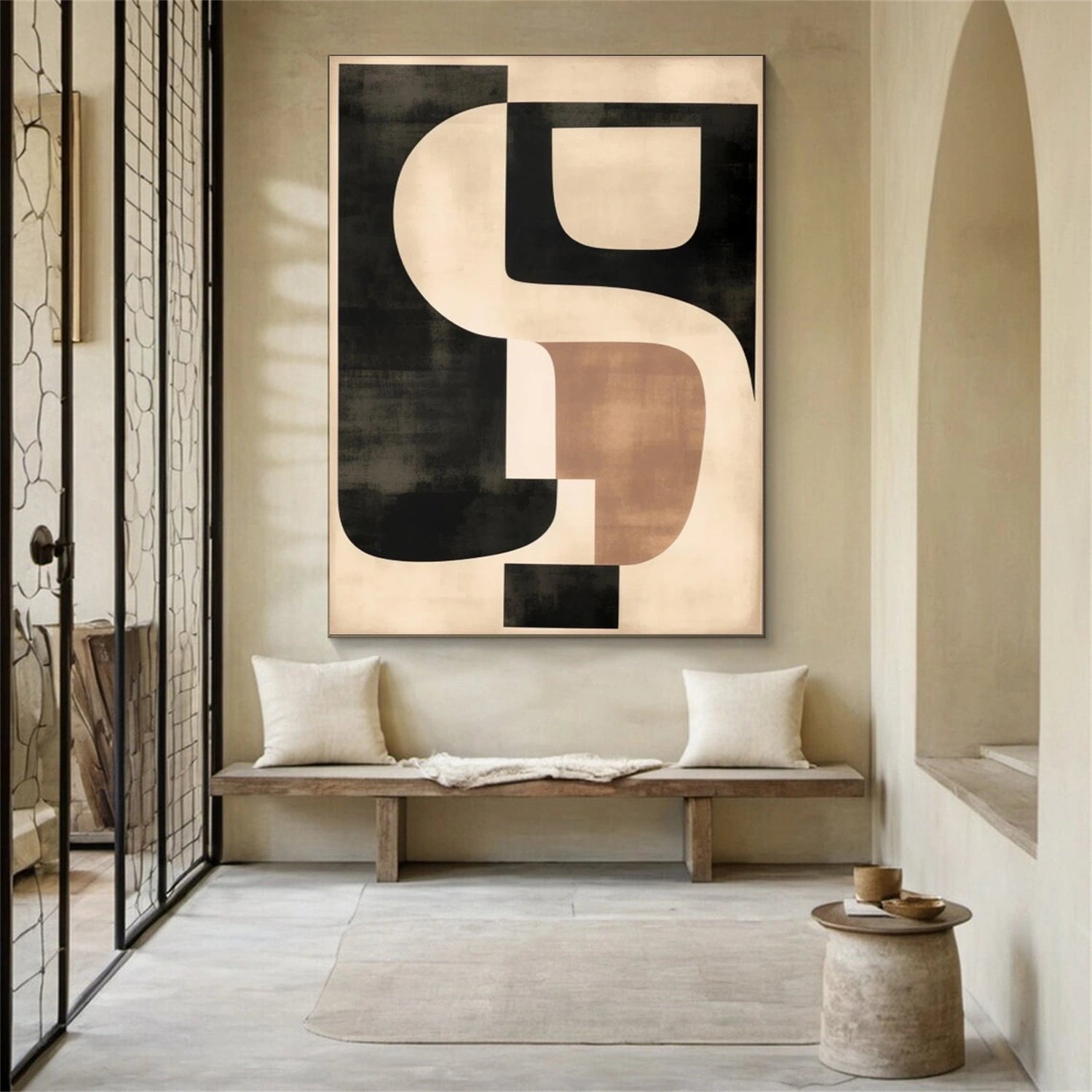 Abstract Tranquility Art Painting #WS304 - Modern Wall Decor for Living Room, Bedroom & Office - Calming Canvas Artwork for Home & Office Spaces