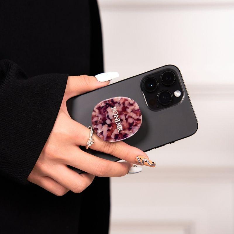 Nebula Phone Grip - Anti-Slip Phone Holder Stand with Strong Adhesive for iPhone, Samsung & Smartphones - Perfect for Selfies, Watching Videos & Hands-Free Use