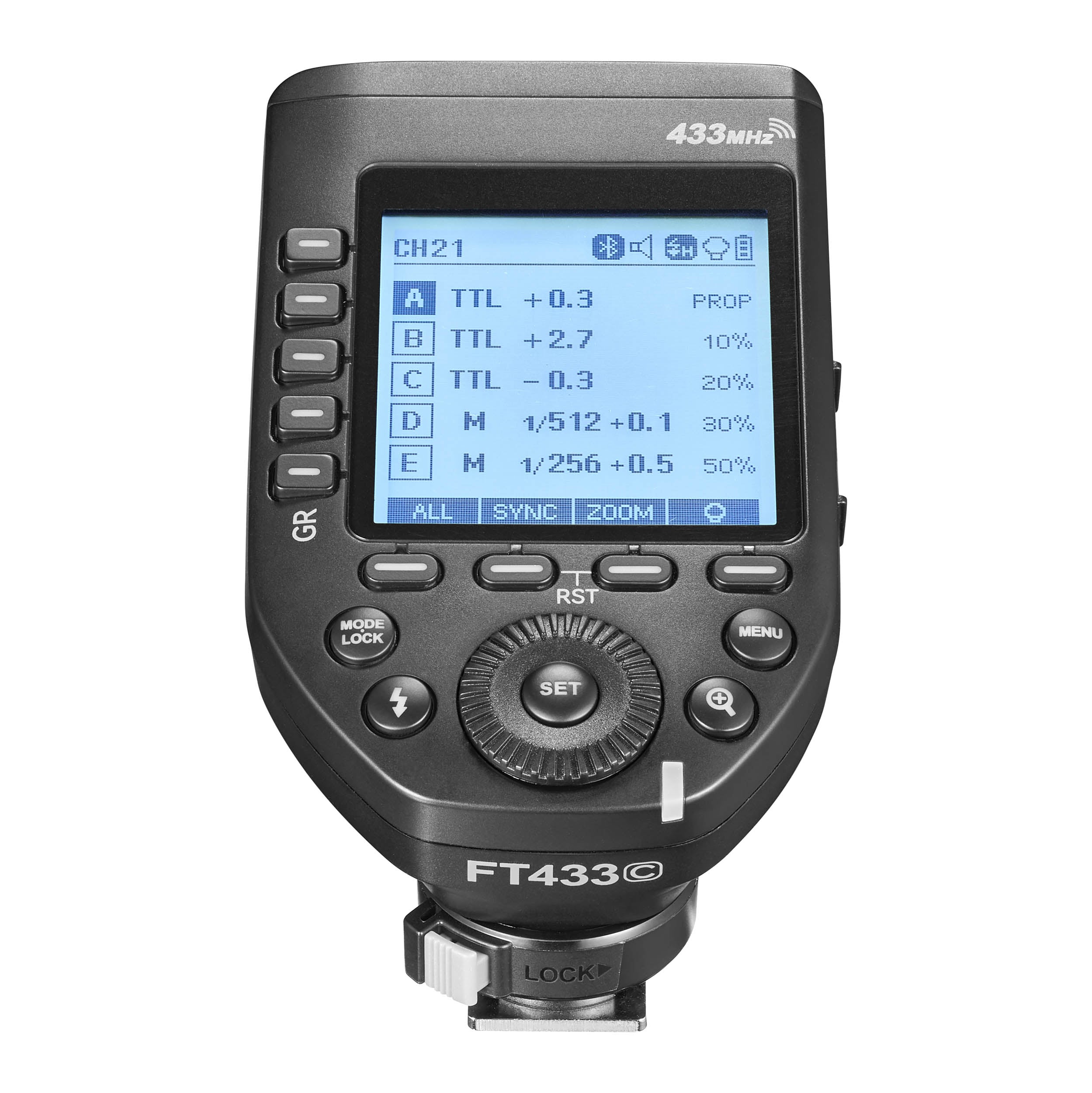 FT433 433MHz Wireless Flash Trigger & Receiver Set with App Control - Perfect for Studio Photography, Outdoor Shoots, and Remote Lighting Control