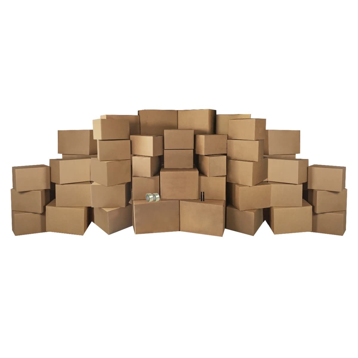 5 Room Economy Moving Kit with 67 Boxes & Packing Supplies - Perfect for Home Relocation, Office Move & Storage Organization