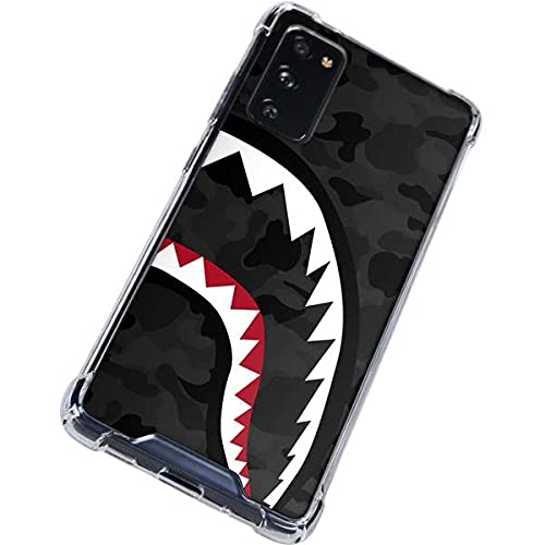 Skinit Clear Phone Case for Samsung Galaxy S20 FE - Shark Teeth Grey Street Camo Design | Protective Slim Cover with Scratch Resistance | Perfect for Outdoor Adventures & Daily Use