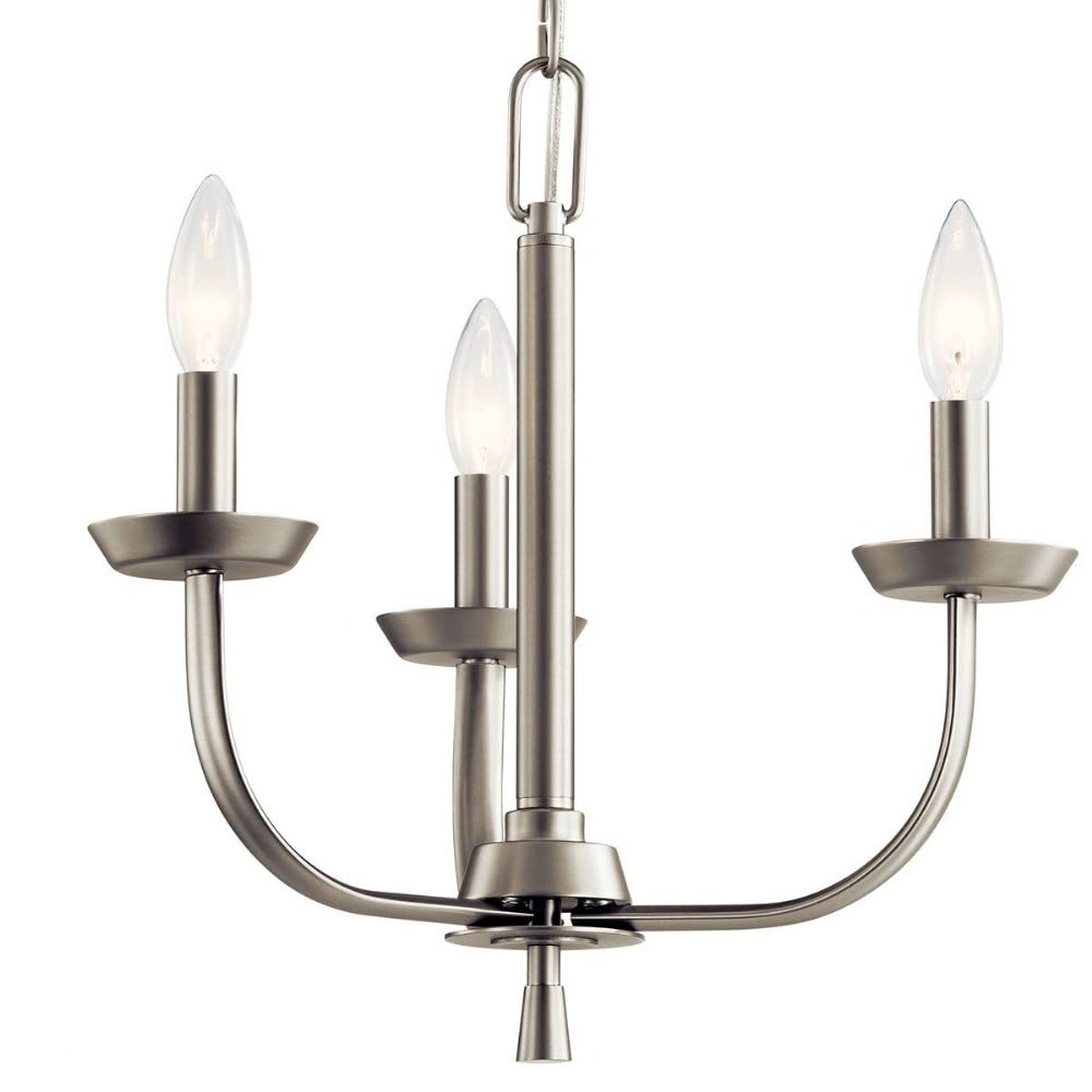 3-Light Traditional Mini Chandelier Fixture in Olde Bronze - Perfect for Dining Room, Bedroom, or Entryway Lighting