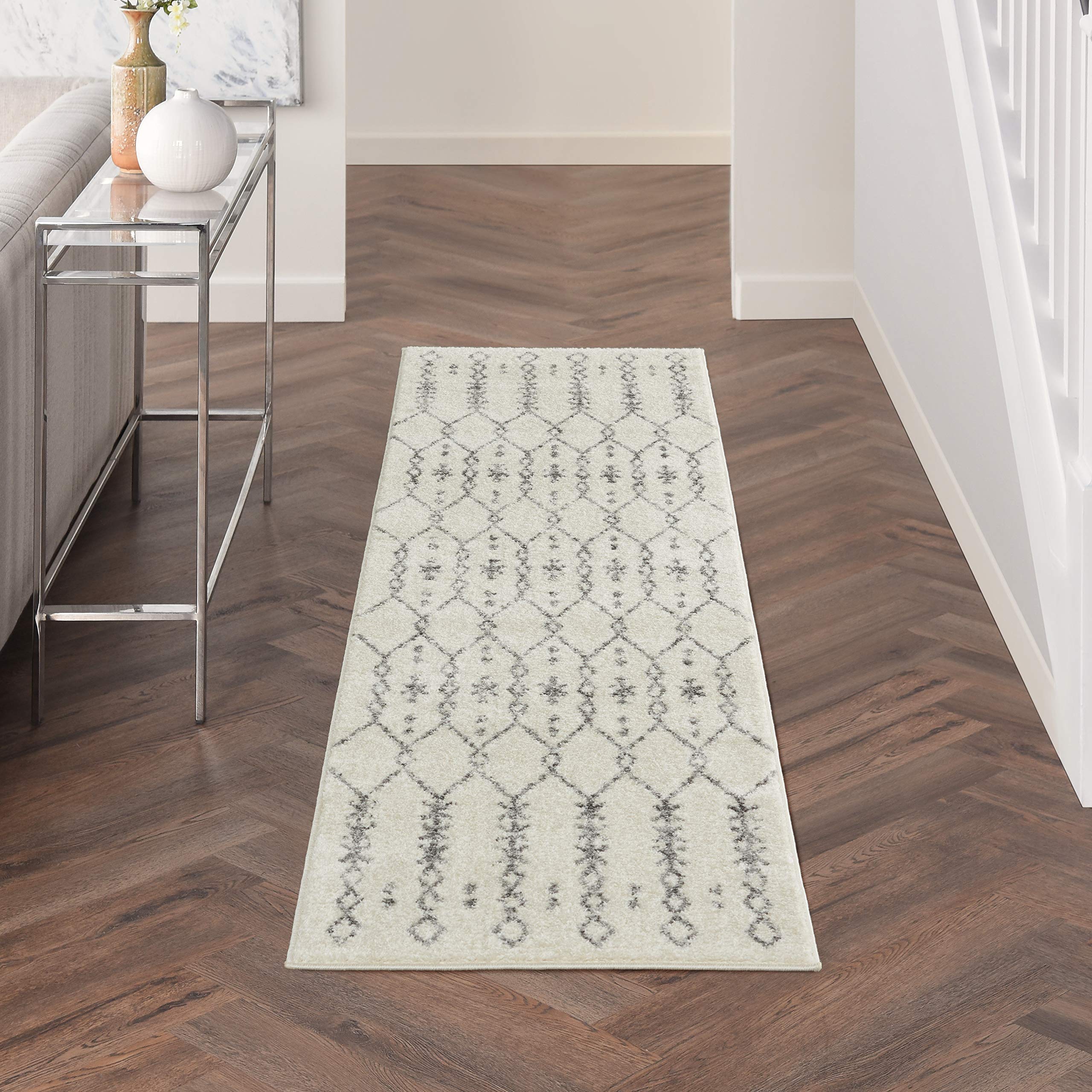 Nourison Passion Transitional Ivory/Grey 2'2
