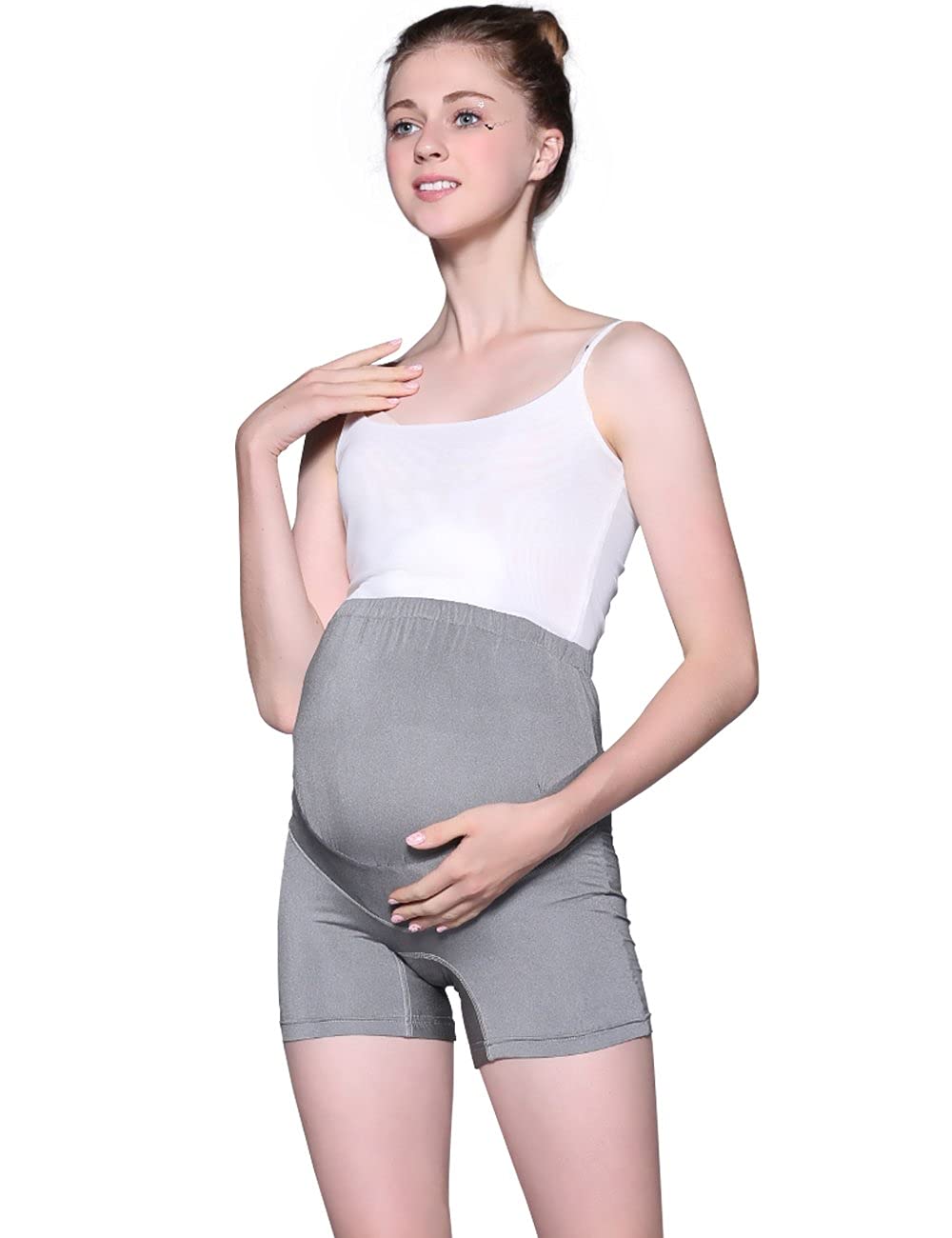LVFEIER Anti-Radiation Maternity Shorts with Silver Lining - Comfortable Pregnancy Wear for Office, Travel & Everyday Use