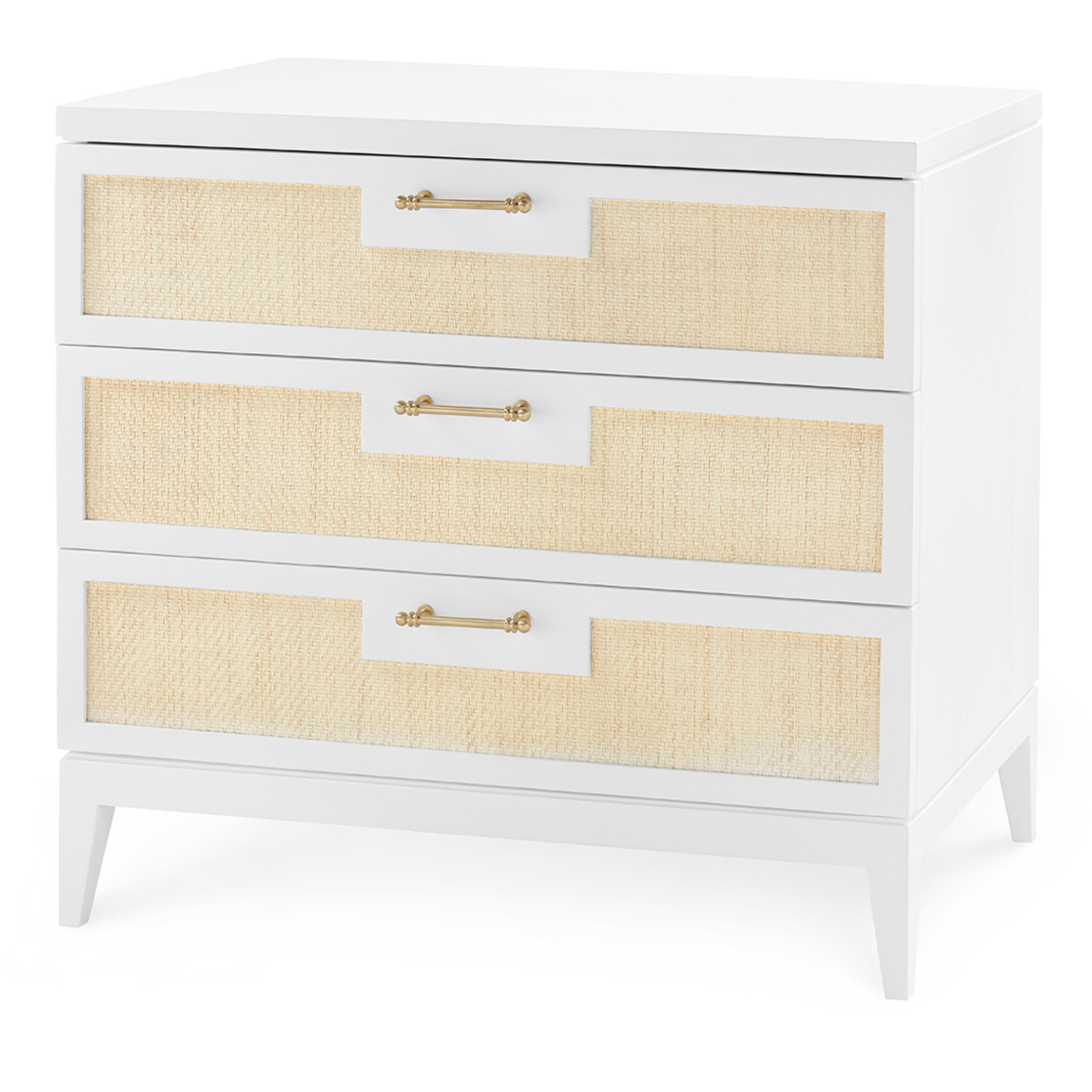 Astor Three Drawer Side Table - Modern Nightstand with Storage for Bedroom, Living Room & Office - Compact End Table with Smooth Gliding Drawers