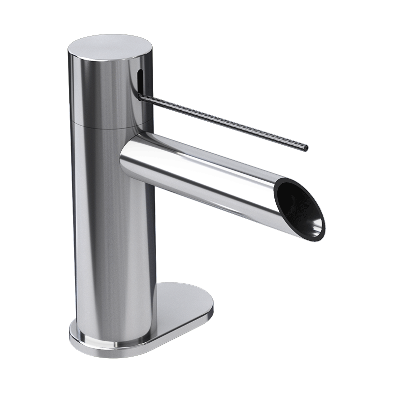 Rubi Kronos Single Lever Bathroom Sink Faucet - Modern Waterfall Spout Design for Vanity, Powder Room & Guest Bath Installation