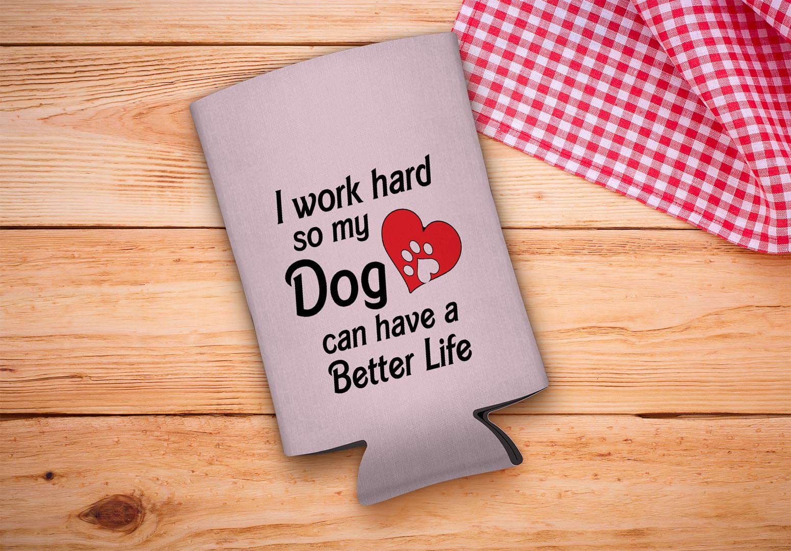96-Pack Ultra Slim Heart Paw Print Can Coolers for Dog Lovers - Perfect for Beer, Soda & Beverages at Parties, BBQs & Pet-Friendly Gatherings
