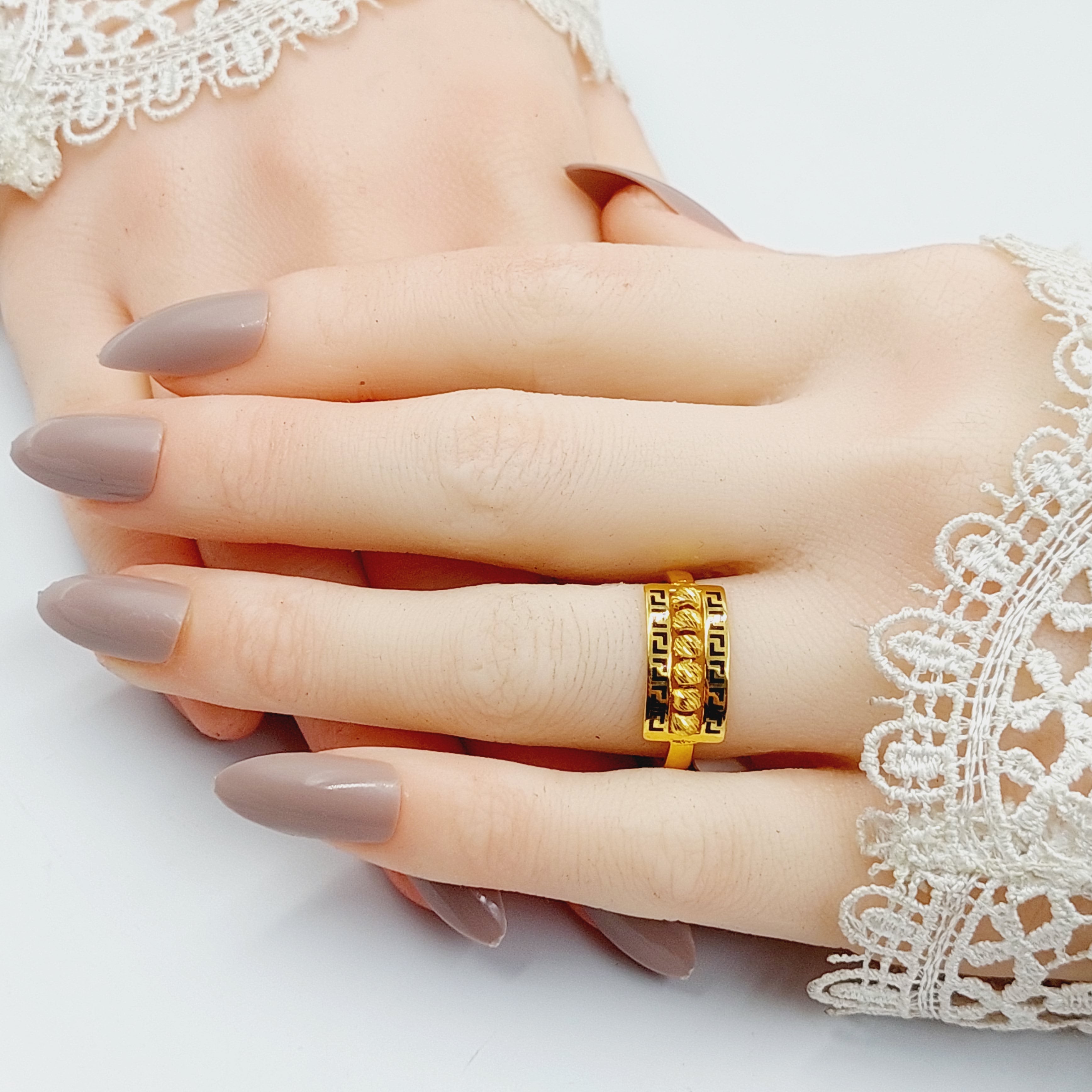 Vintage Enameled Ball Ring - Dainty Boho Jewelry for Women - Perfect for Casual Wear, Parties & Gifts