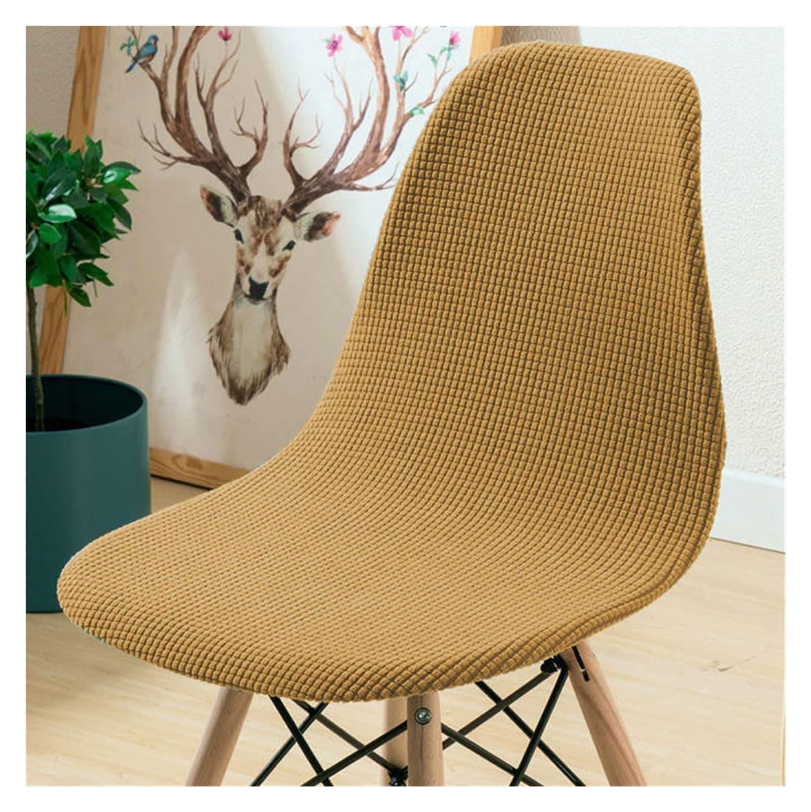 ZZDXW Scandinavian Dining Chair Covers Set of 1/2/4/6 - Stretch Universal Modern Nordic Style Slipcovers for Kitchen, Living Room & Dining Room - Perfect for Home Decor, Parties and Daily Use