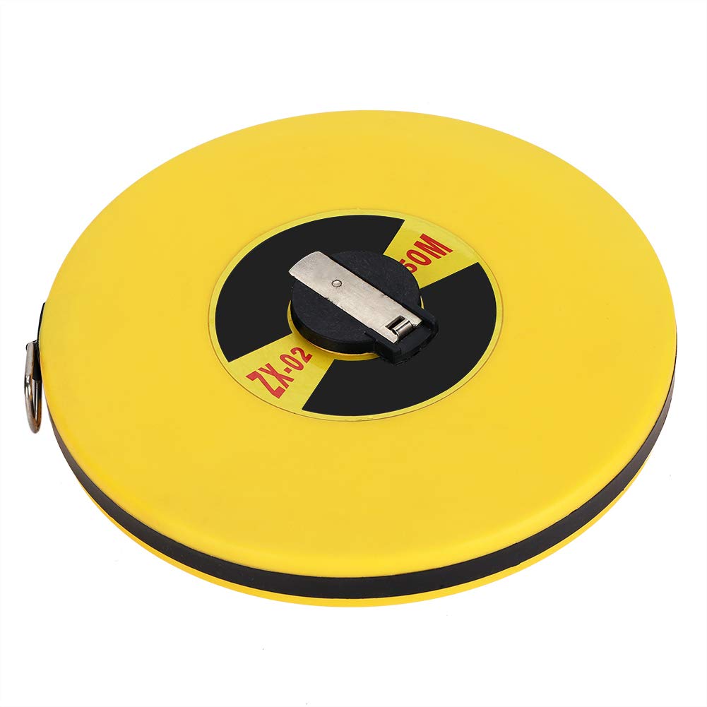 VIFER 50M/165ft Fiberglass Measuring Tape - Round Shape Dual Measurement Tool, Long Fiberglass Tape Measure for Construction, Landscaping & DIY Projects