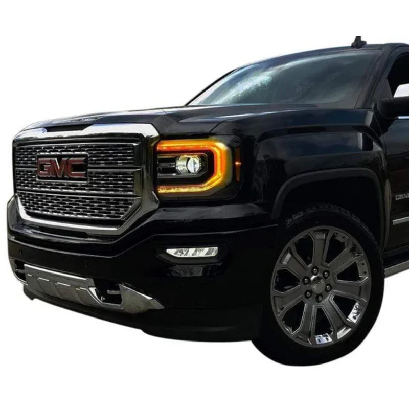GMC Sierra Multicolor DRL Boards for 2016-2018 Models - Upgrade Your Truck's Lighting for Night Driving & Off-Road Adventures