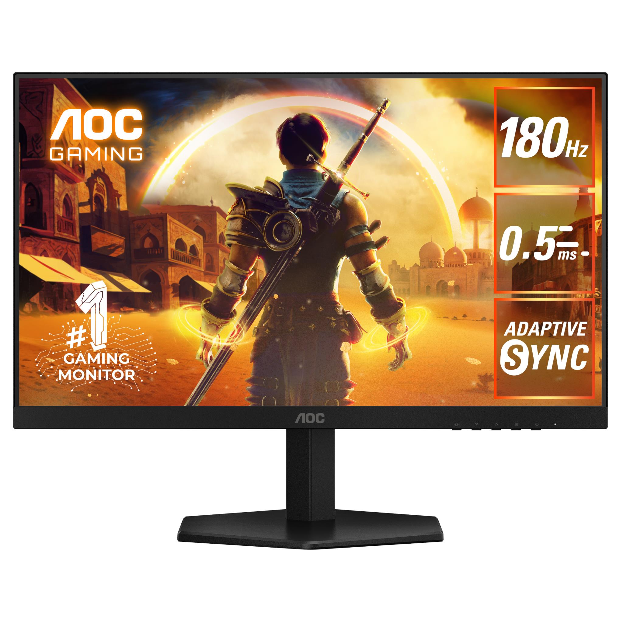 AOC 24G42E 24-Inch Full HD 1080p 180Hz Gaming Monitor with 1ms Response Time - Perfect for Esports, FPS Games & Home Office Setup
