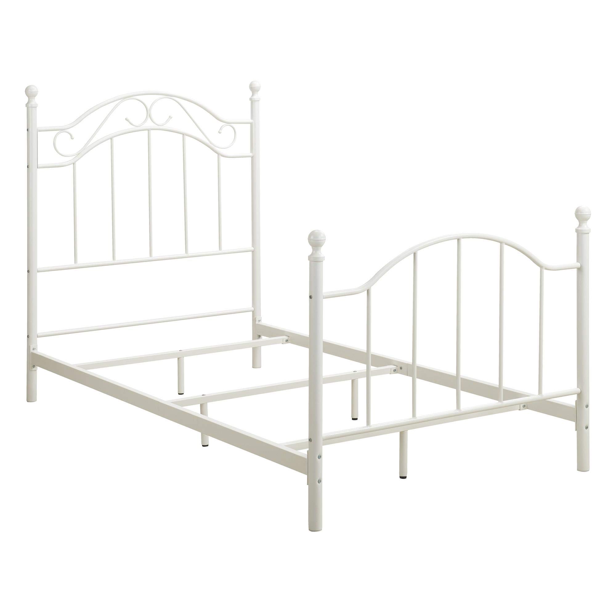 Dorel Living Winnie Twin Metal Bed Frame - White, Sturdy & Durable, Perfect for Kids & Guest Rooms | Easy Assembly & Modern Design
