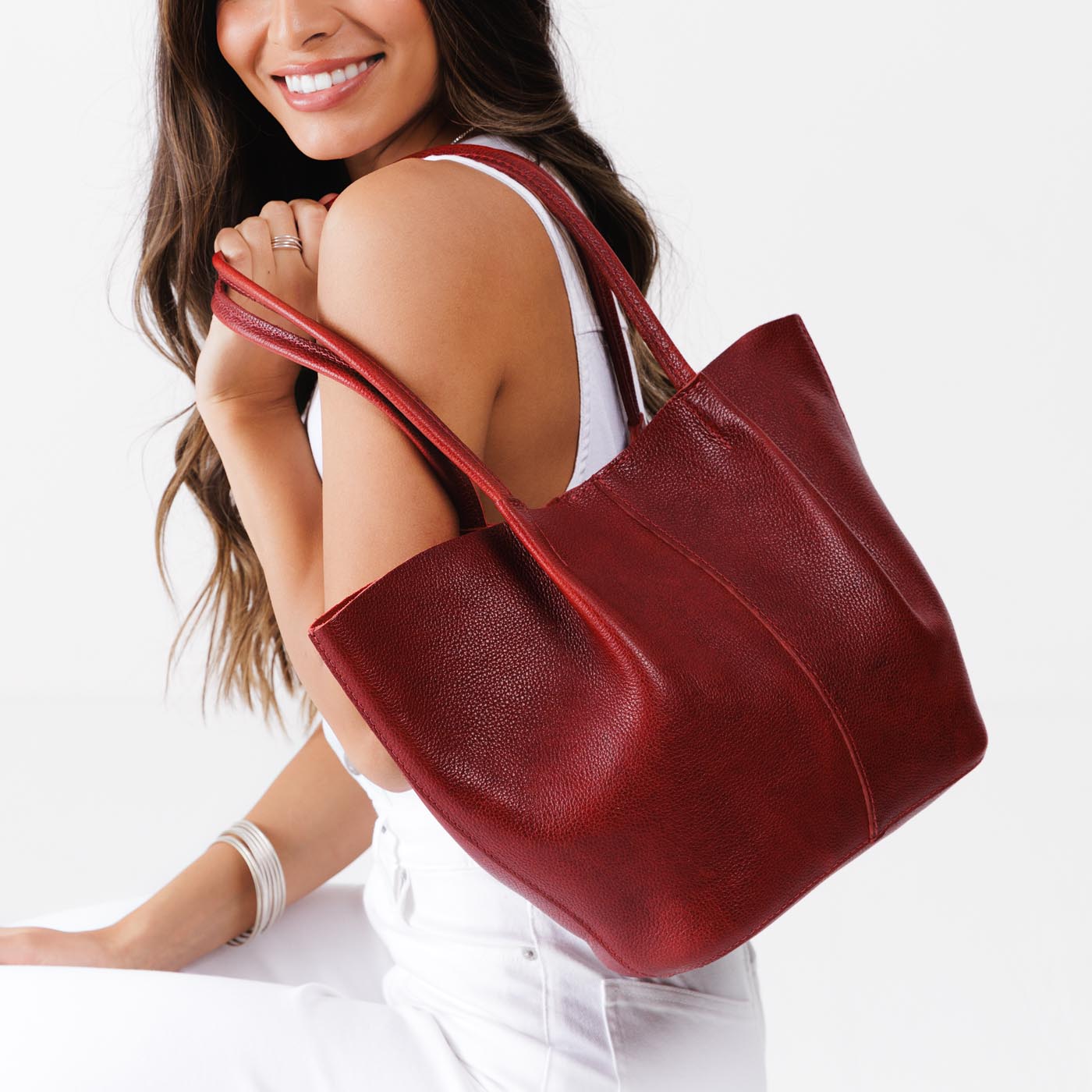 Stylish 'Almost Perfect' Devan Bucket Tote Bag - Fashionable & Durable for Work, Travel & Everyday Use