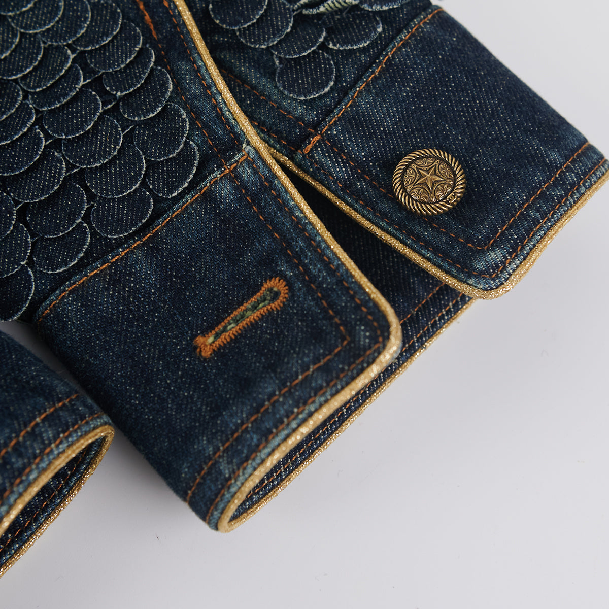 Chanel Button Denim Jacket Women's Size 36 - Classic Blue Denim Jacket with Gold Buttons for Casual Outfits & Streetwear Fashion