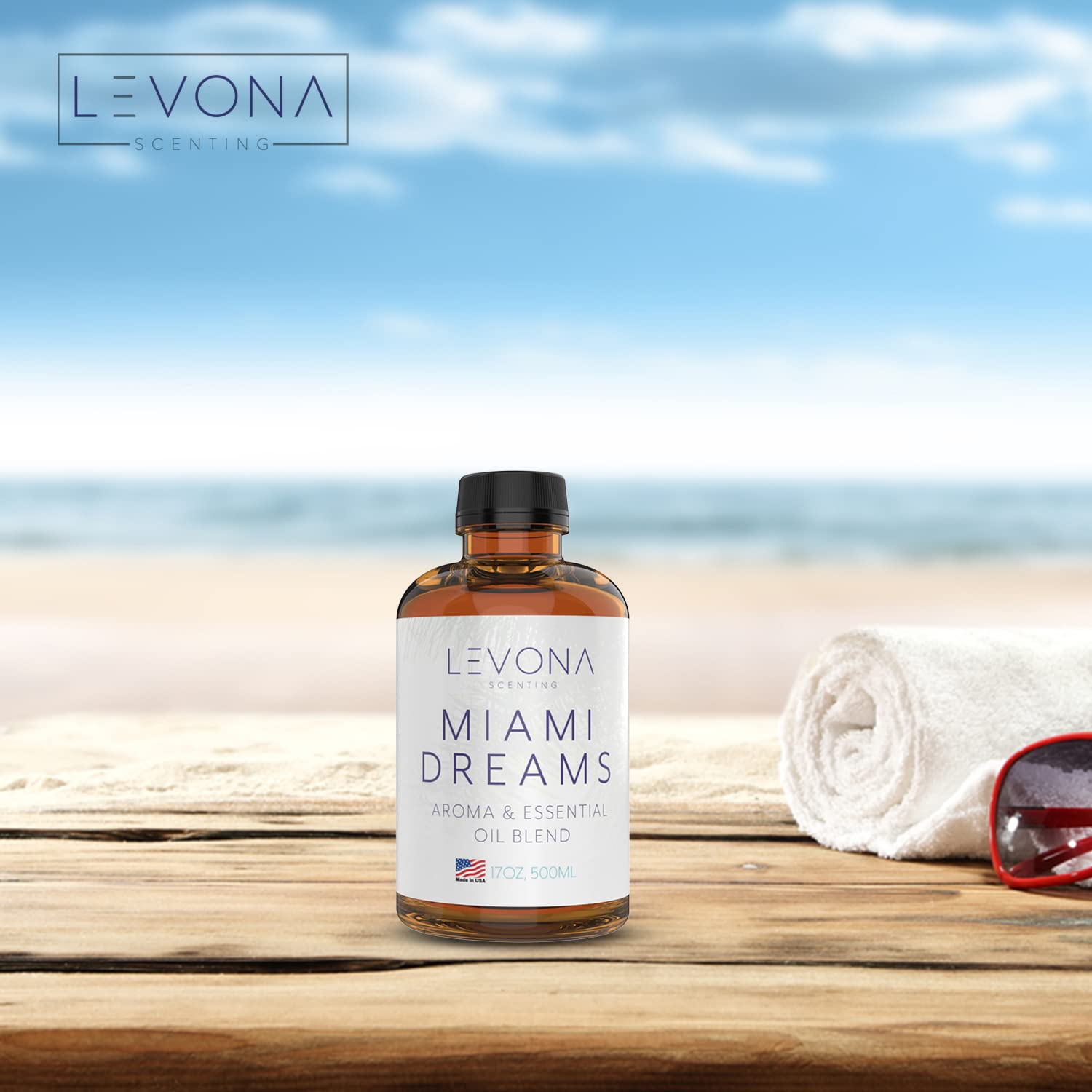 Premium Levona Essential Oils for Diffusers - 500ml Luxury Aromatherapy Oil with Bergamot & Pine Notes | Hotel & Home Scented Oil for Relaxation, Spa, Yoga & Meditation