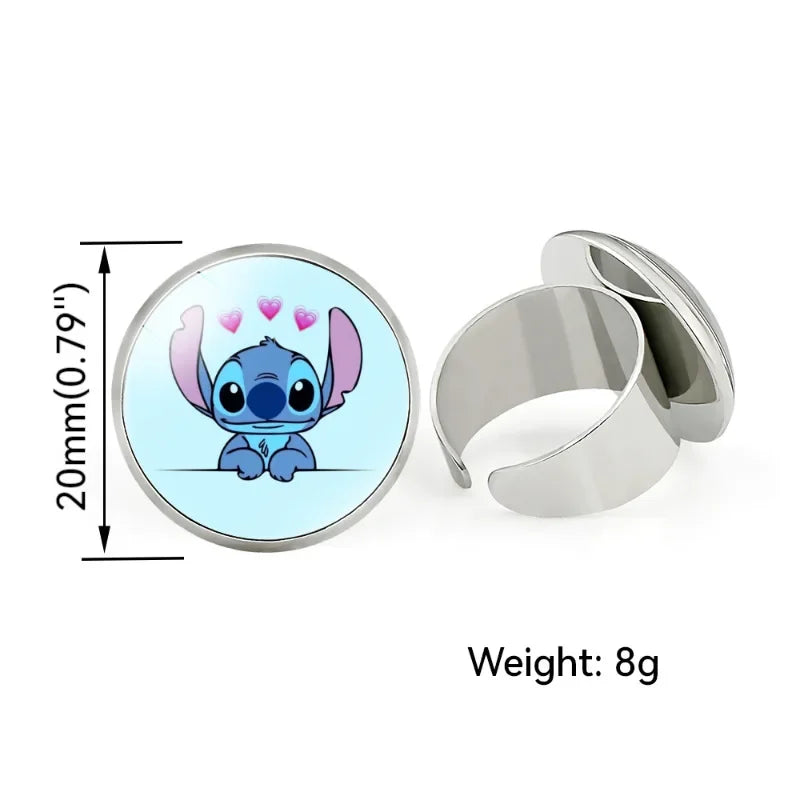 Disney Cartoon Character Rings for Kids - Fun & Colorful Jewelry for Birthday Gifts, Party Favors & Dress-Up Play