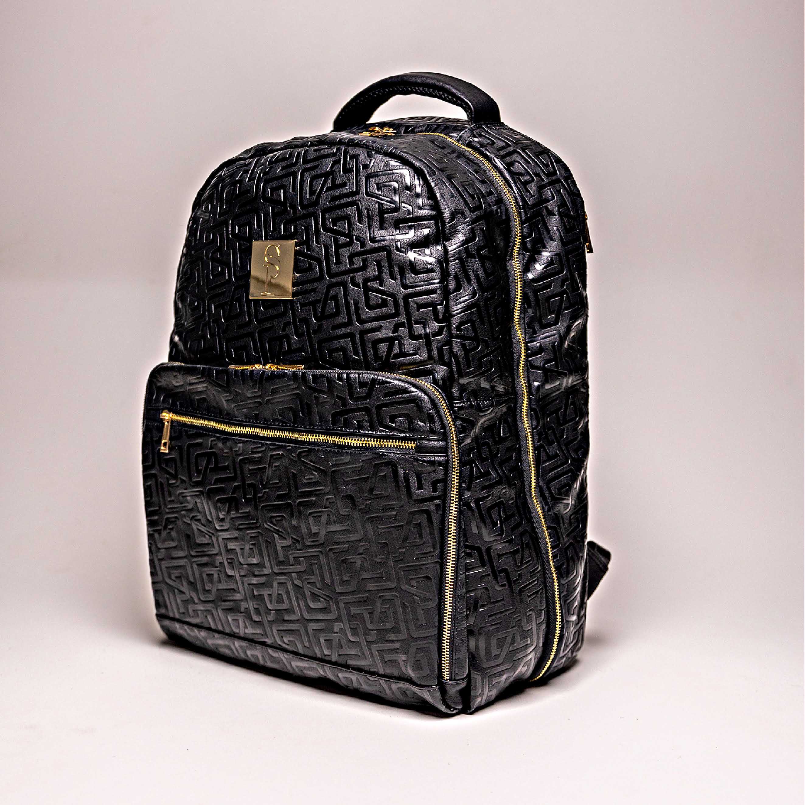 Premium Monogram Leather Bag Set - Commuter & Duffle Bags for Men & Women | Stylish Travel & Gym Accessories for Workouts, Business Trips & Weekend Getaways