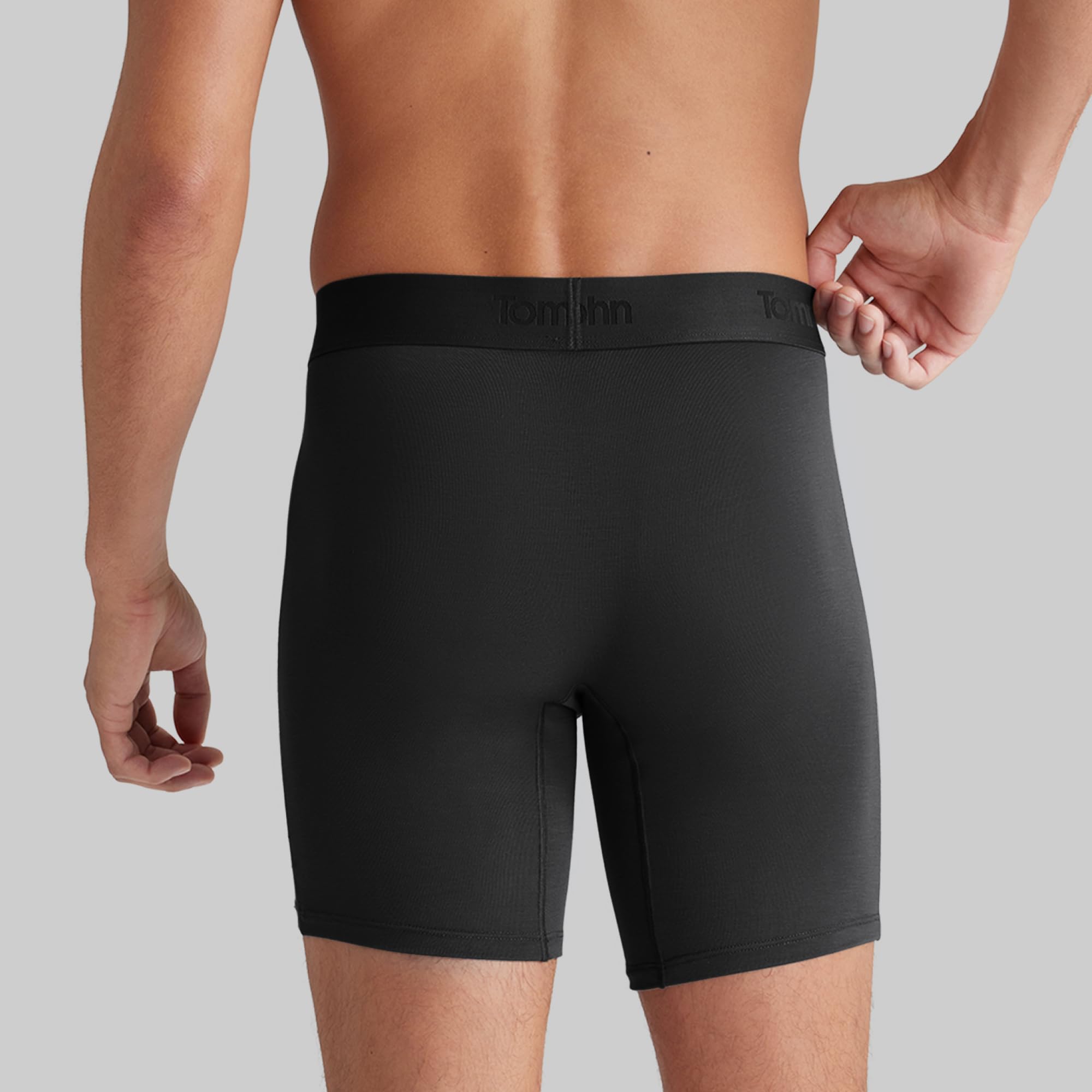 Tommy John Men's Mid-Length Boxer Briefs - Ultra-Soft Second Skin Fabric - 6
