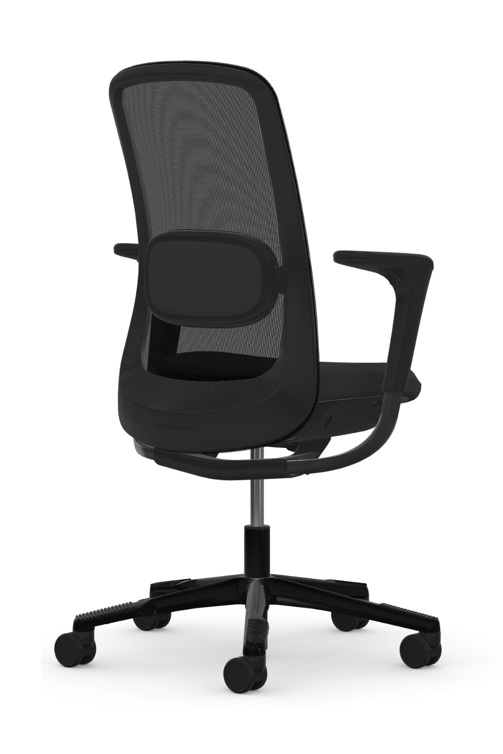 9 to 5 Office White Mid Back Task Chair with Lumbar Support - Ergonomic Computer Desk Chair for Home & Office Workspaces (Model 205)