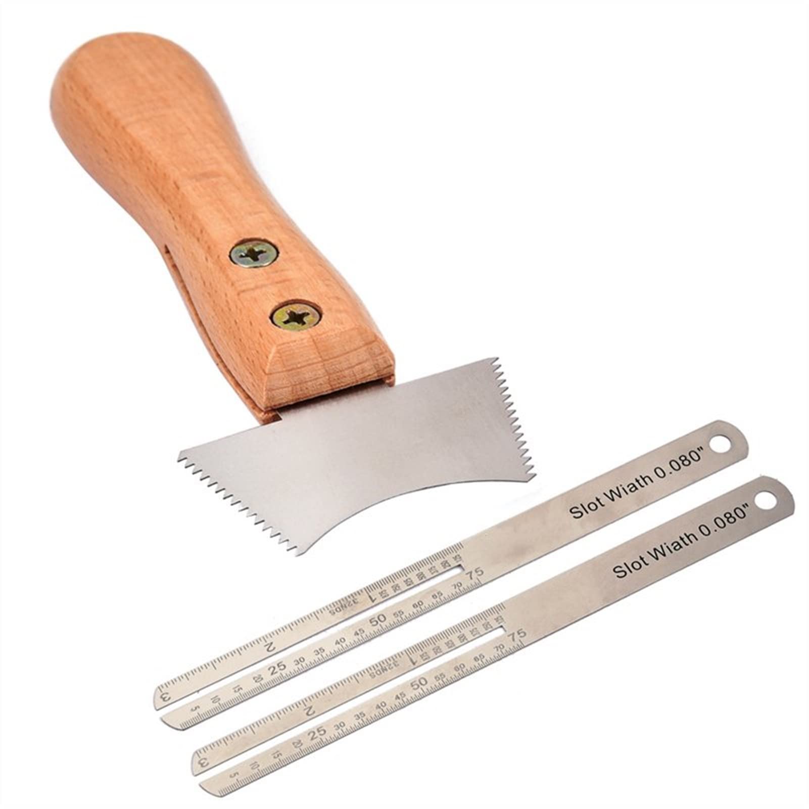 Professional Guitar Fret Wire Groove Protector Ruler & Fingerboard Replacement Tool Set - Luthier Repair Kit for Guitar Maintenance, Fret Leveling & Fingerboard Protection | Perfect for DIY Guitar Repair, Fretwork & Instrument Care