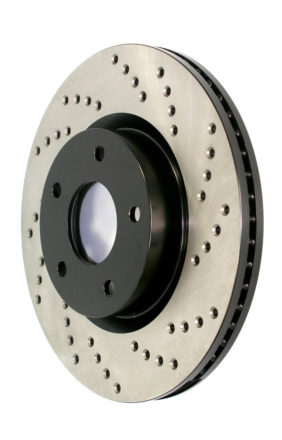 StopTech 128.65128R Sport Cross Drilled Brake Rotor - Front Right for High-Performance Cars | Enhanced Cooling & Braking for Track & Street Use