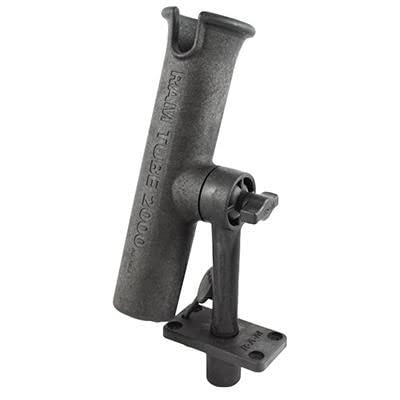 RAM Mounts RAM Tube 2000 Rod Holder with Flush Mount RAM-301-F - Secure Fishing Rod Storage for Boats, Kayaks, and Marine Use
