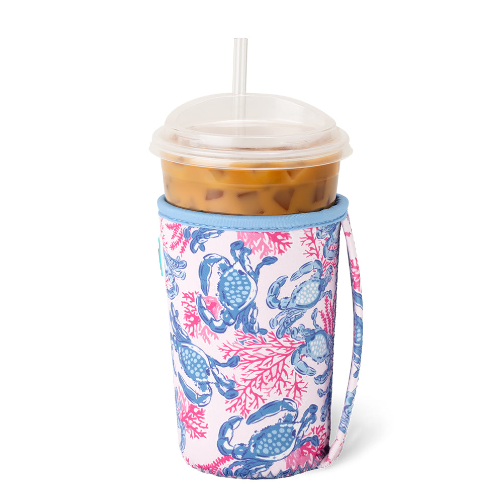 Get Crackin' Medium Iced Cup Coolie - Insulated Beverage Sleeve for Coffee, Tea & Cold Drinks - Perfect for Office, Travel & Outdoor Activities