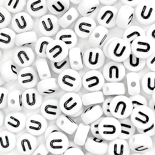 0White Round-Vowel U-500PCS