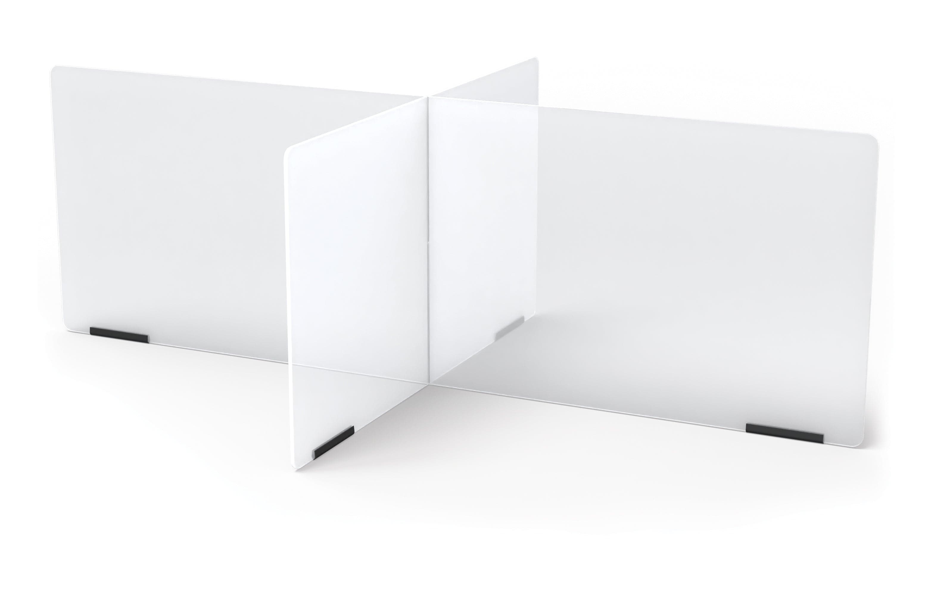 Clear Acrylic Table Divider Shields - 4 Station 47.5