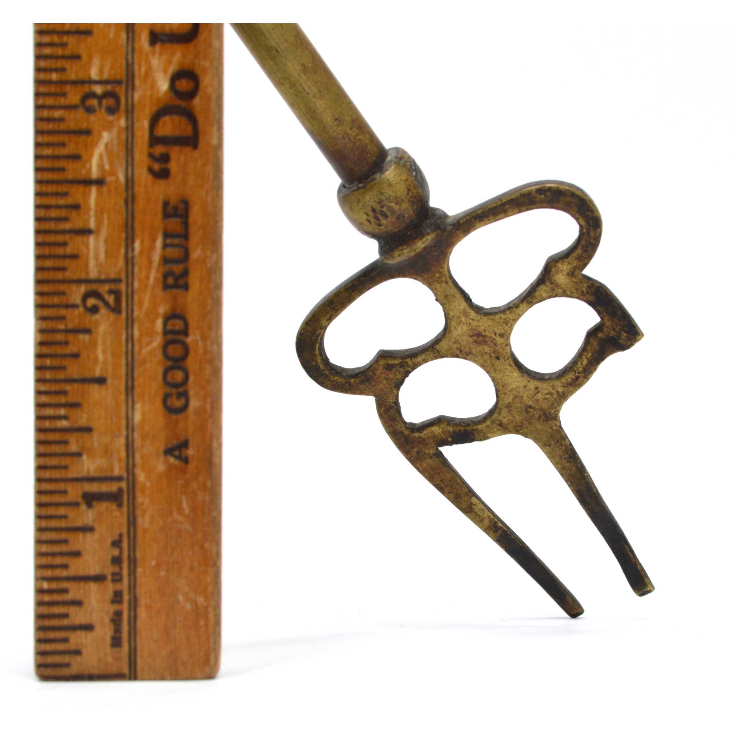 Antique Brass Fireplace Poker with Lion Head Motif - Heavy Duty Fireplace Tool Set for Wood Stove, Fire Pit & Hearth - Perfect for Home Decor & Fireplace Accessories