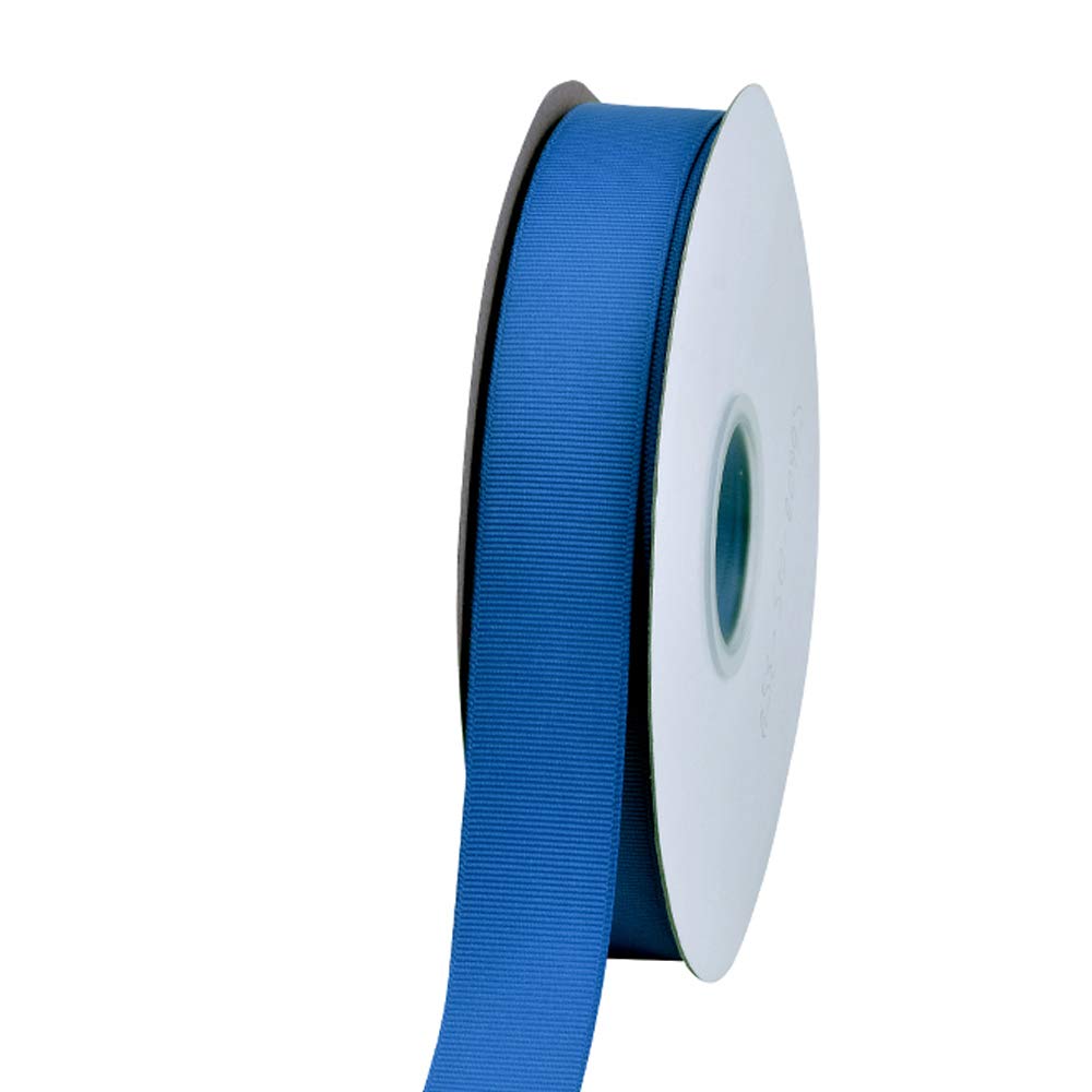 1 Inch Royal Blue Grosgrain Ribbon - 50 Yards Per Roll for DIY Crafts, Bow Making, Wreaths, Gift Wrapping, Hair Accessories & Wedding Decorations - Perfect for Party Favors, Scrapbooking & Home Decor Projects