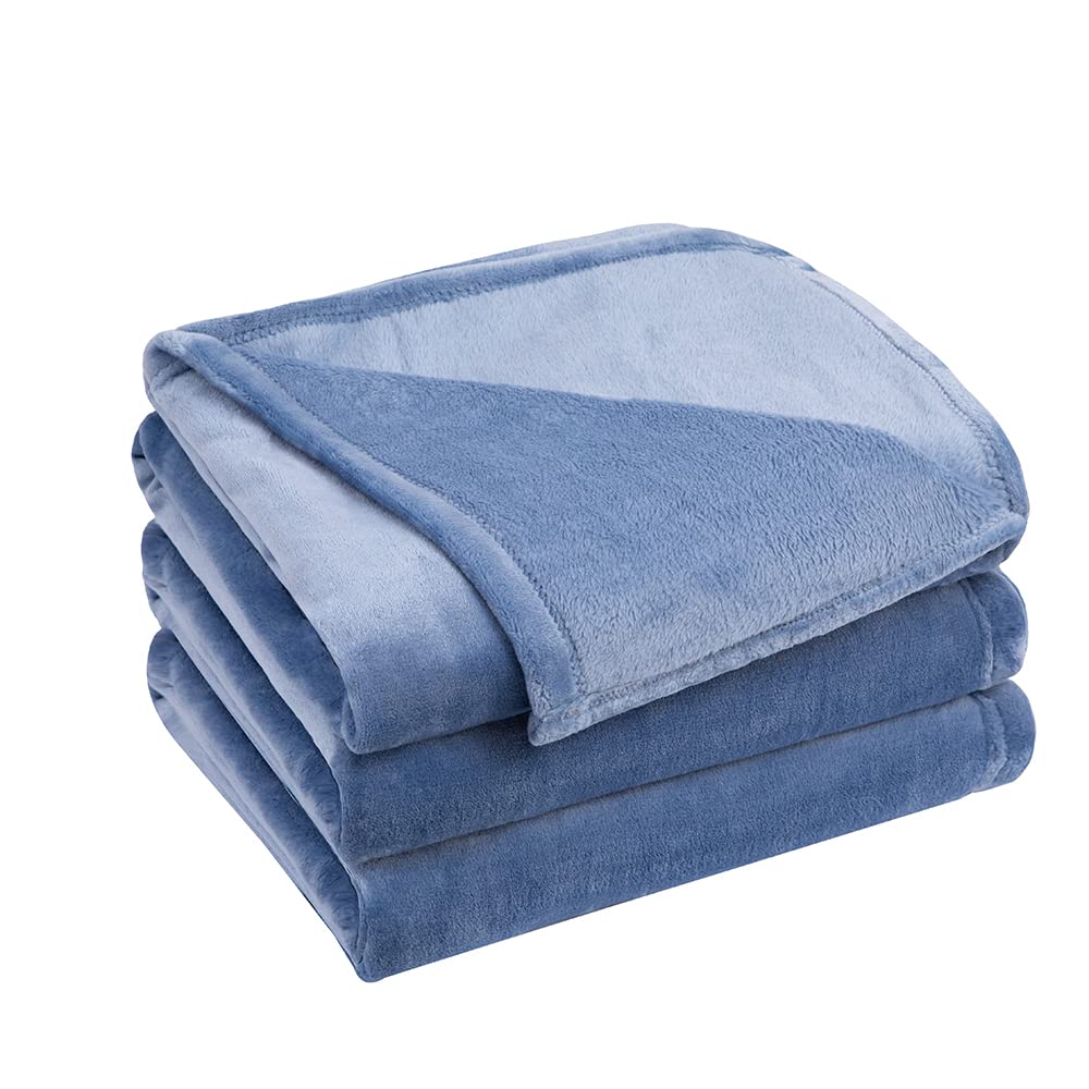CHOOLE 350GSM Lightweight Soft Warm Flannel Fleece Blanket - Twin Size 60